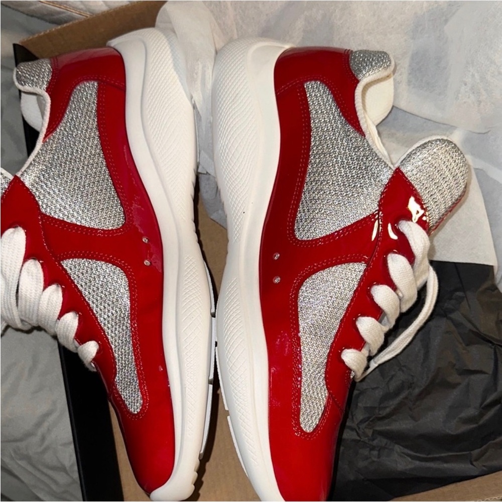 Prada America's Cup biker fabric sneakers - Picture 2 of 8